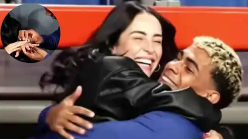 صورة مصممة بالذكاء الاصطناعي ليامال ونيكي نيكول