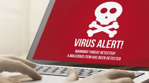 شخص يستخدم جهاز كمبيوتر محمول