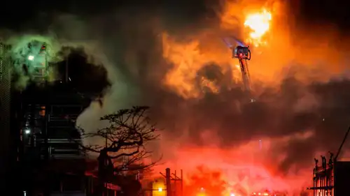 حرائق إثر هجوم روسي على أوكرانيا