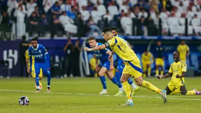 كريستيانو رونالدو في مباراة الهلال والنصر