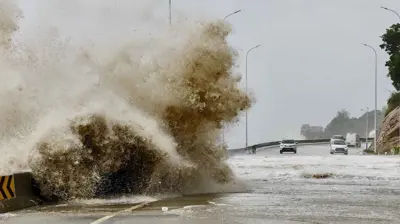  إعصار جايمي يضرب مقاطعة فوجيان في الصين