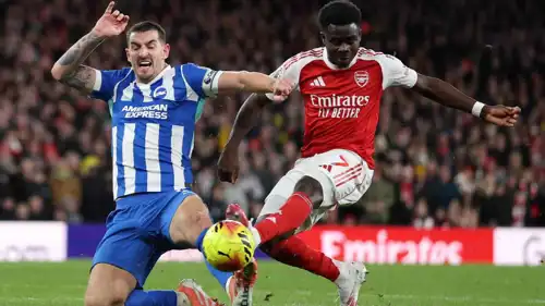 مباراة آرسنال وبرايتون