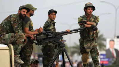 عناصر في قوات الحشد الشعبي العراقية
