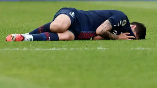 لوكاس بيرالدو يتألم من شدة الإصابة