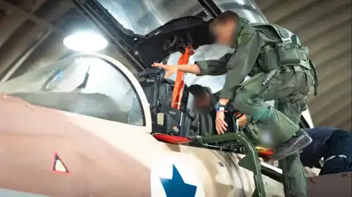 طيار إسرائيلي خلال تدريب عسكري