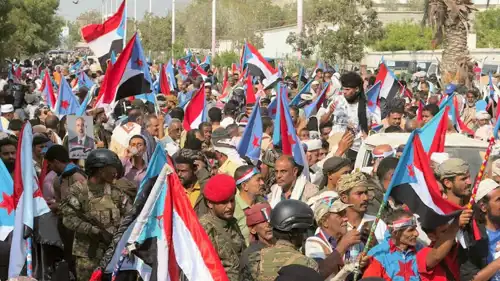 حشود في أبين