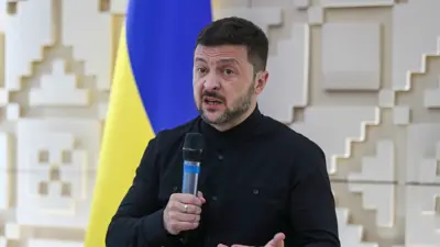 الرئيس الأوكراني فلودومير زيلينسكي