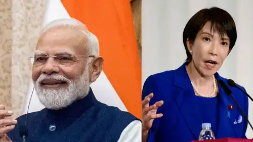 رئيس الوزراء الهندي ورئيسة الوزراء اليابانية