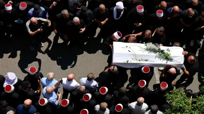 دروز يشيعون ضحايا هجوم مجدل شمس