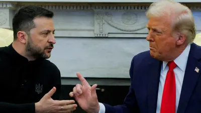 خلال المشادة بين ترامب وزيلينسكي