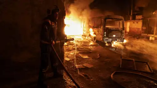 مشهد من المواجهات في حلب