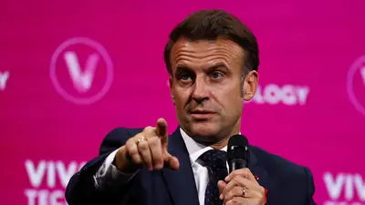 الرئيس الفرنسي إيمانويل ماكرون