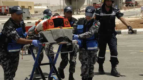 كوادر الدفاع المدني في الأردن