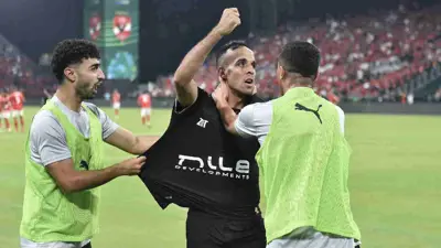 ناصر منسي في مباراة السوبر الأفريقي