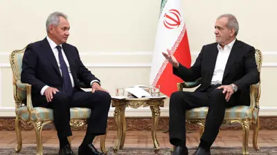 الرئيس الإيراني وسيرجي شويغو