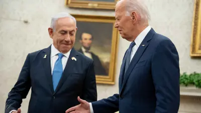 بايدن ونتنياهو خلال زيارة الأخير لواشنطن 