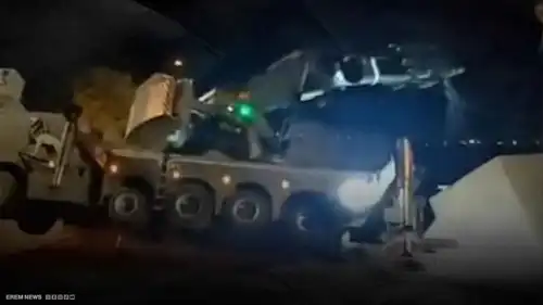 انهيار رافعة إسرائيلية