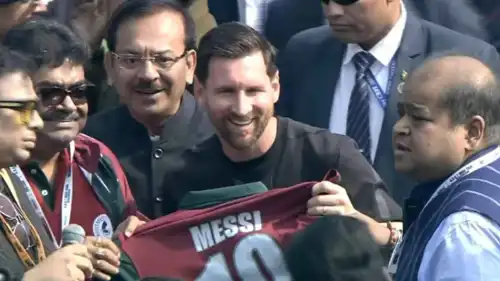 ميسي خلال زيارته للهند