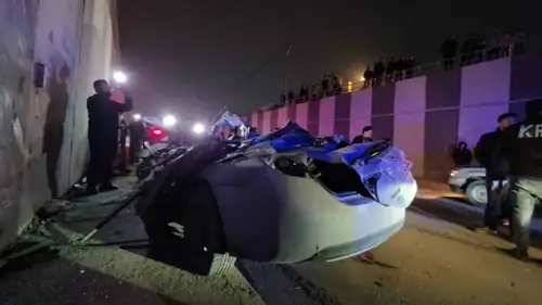 مشهد من الحادث المروع