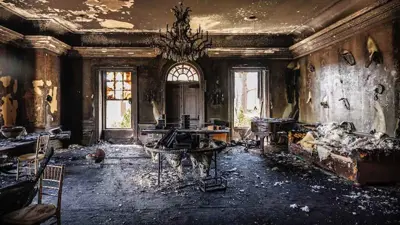 من موقع الحريق