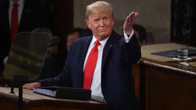 ترامب خلال خطاب سابق في الكونغرس