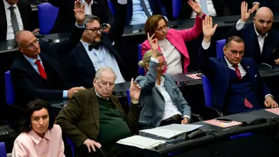 نواب حزب البديل خلال جلسة تصويت