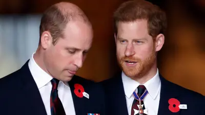 الأمير ويليام وشقيقه الأمير هاري