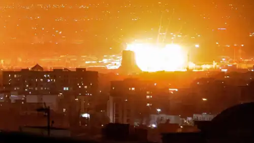 انفجار عقب غارة جوية على طهران