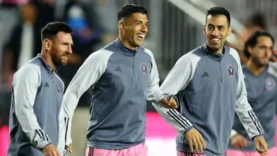 ميسي وبوسكيتس في تدريبات إنتر ميامي