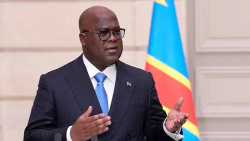 رئيس جمهورية الكونغو الديمقراطية فيليكس تشيسيكيدي. 