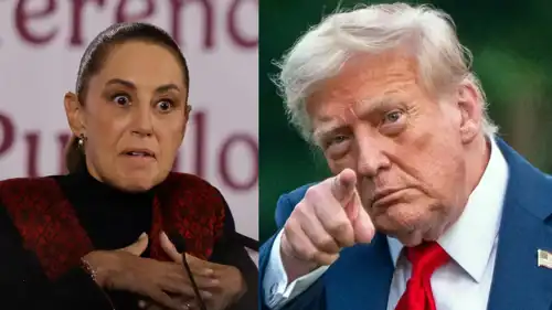 دونالد ترامب وكلوديا شينباوم