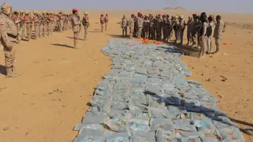 المواد المخدرة المضبوطة