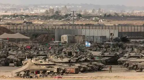 قوات إسرائيلية قرب غزة