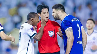 من مباراة الهلال والسد القطري