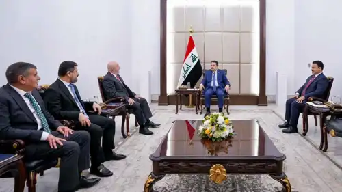 السوداني يلتقي وفد حزب الاتحاد الوطني الكردستاني