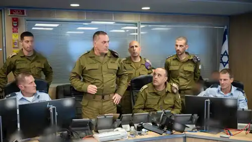 زامير خلال متابعة تطورات العملية في غزة