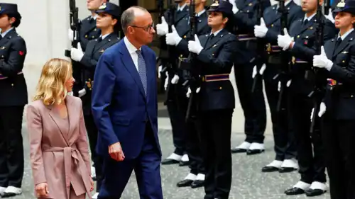 فريدريتش ميرتس وجورجيا ميلوني