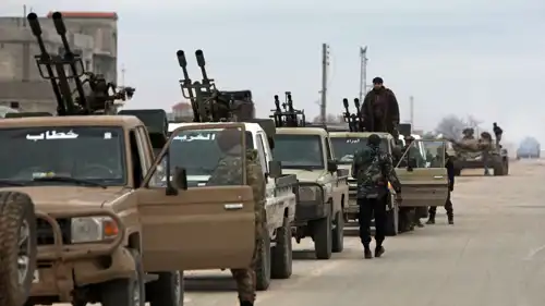 الجيش السوري أثناء تقدمه في مناطق التماس