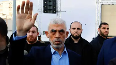 رئيس حركة حماس في قطاع غزة يحيى السنوار