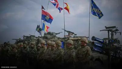 آلاف الجنود أغلبهم من بريطانيا.. الناتو يتحدى بوتين بعرض عسكري قرب أوكرانيا