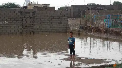 جانب من السيول