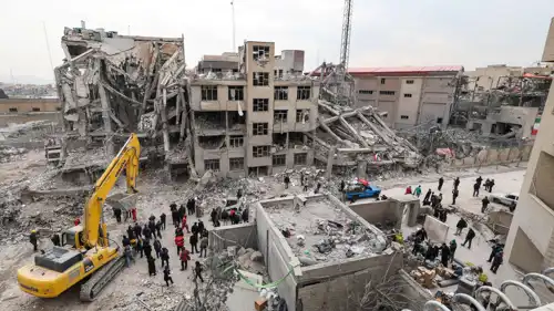 موقع غارة جوية في طهران