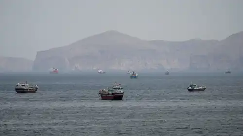 سفن تعبر مضيق هرمز