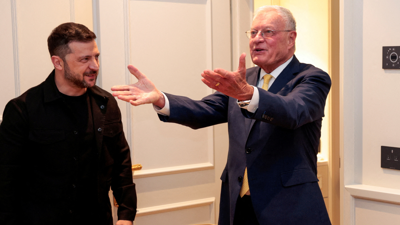 الرئيس الأوكراني والمبعوث الأمريكي