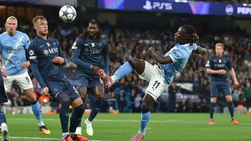 مباراة مانشستر سيتي ضد نابولي في دوري أبطال أوروبا