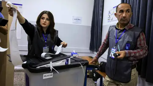 جانب من العملية الانتخابية في العراق