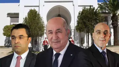 عبد المجيد تبون ويوسف أوشيش وحساني شريف