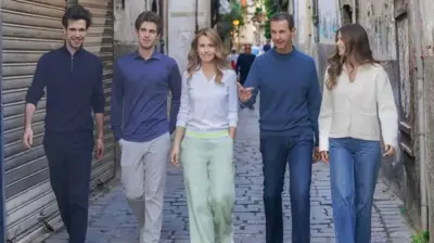 صورة لعائلة الرئيس السابق بشار الأسد