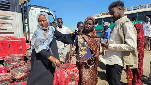 مخيم للنازحين شرق الخرطوم