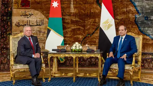 العاهل الأردني والرئيس المصري 